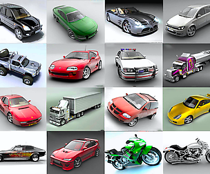 The Finest Cars Pack Collection 3D model 1