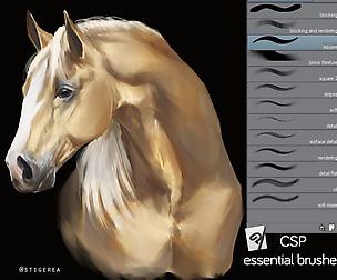 CSP brush set for painting