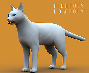 High Lowpoly Cat