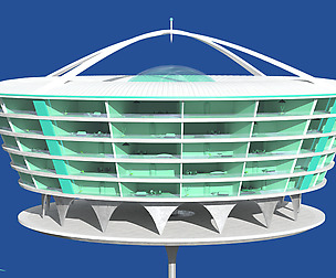 Futuristic Architecture Skyscraper #02