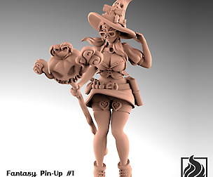 Mage Apprentice - Fantasy Pin-up #1