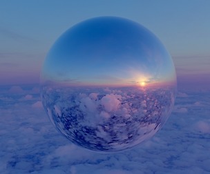 High Altitude Sunset 360 11K HDRI