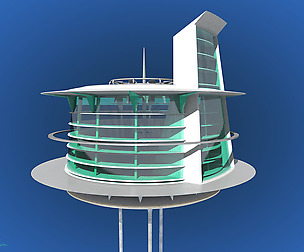 Futuristic Architecture Skyscraper #03