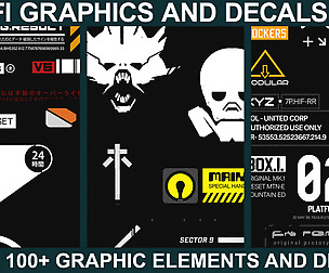 Sci-fi Graphics and Decals - Vol.2