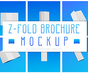 Z-Fold Brochure Mockup