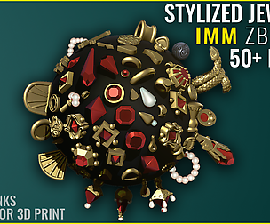 Jewelry IMM - Zbrush 2020 - Stylized for 3D Print