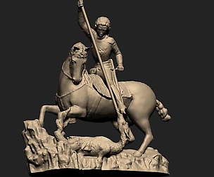 Saint george slaying the dragon