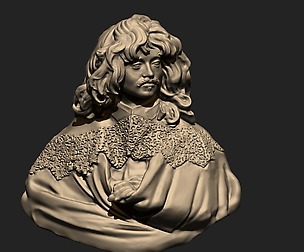 Bust of thomas baker