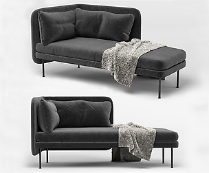 bloke left arm chaise