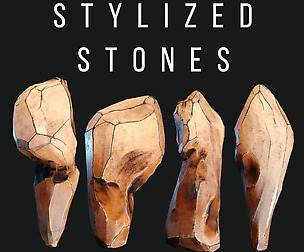 Stylized Stones Game ready