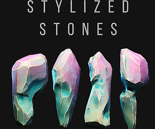 Stylized Stones Game ready