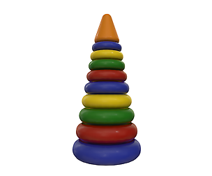 Pyramid plastic toy