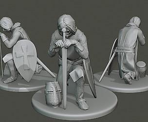 Knight Templar praying T1