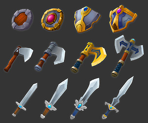 2D Melee weapon