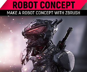 Make a Robot Concept with ZBrush