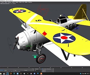 GRUMMAN F2F-1 USS Lexington CV-2 1936