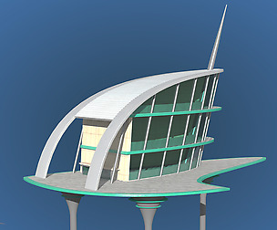Futuristic Architecture Skyscraper #04