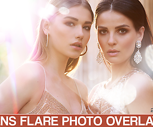 80 Lens flare overlays, Photoshop overlay