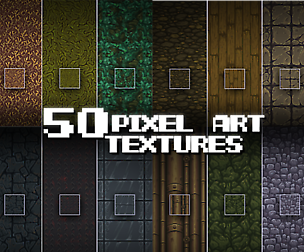 50 Pixel Art Textures