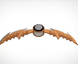 Pumpkin Bomb with Razors 3D print model