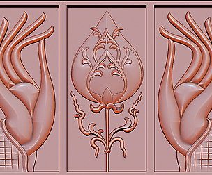 Hand and Lotus