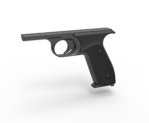 Handle for cosplay blaster pistol 3