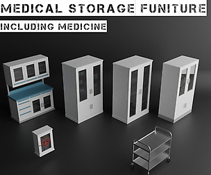 MEDICAL STORAGE FURNITURE SET