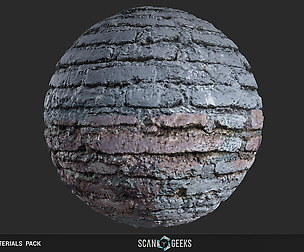 Brick Wall Material - Photogrammetry Photoscan