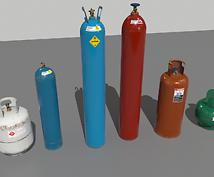 Industrial Gas Cylinders Pack 1