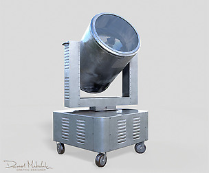 RIGED Search Light 3d model
