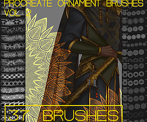 Procreate Ornament Brush set VOL 2