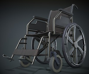 Lowpoly Wheelchair