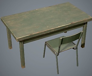 Table and chair