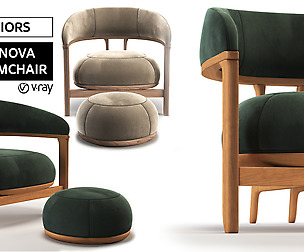 Tecni Nova(1290 Armchair)