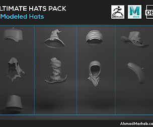 Ultimate Hats Pack Models