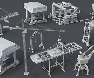 Cranes - 11 pieces