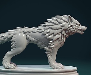 Wolf Sculpture