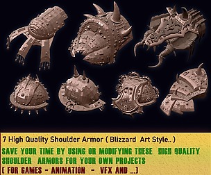 7 Hiqh Quality Armors ready to be used