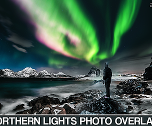 100 Aurora Borealis Photoshop overlays