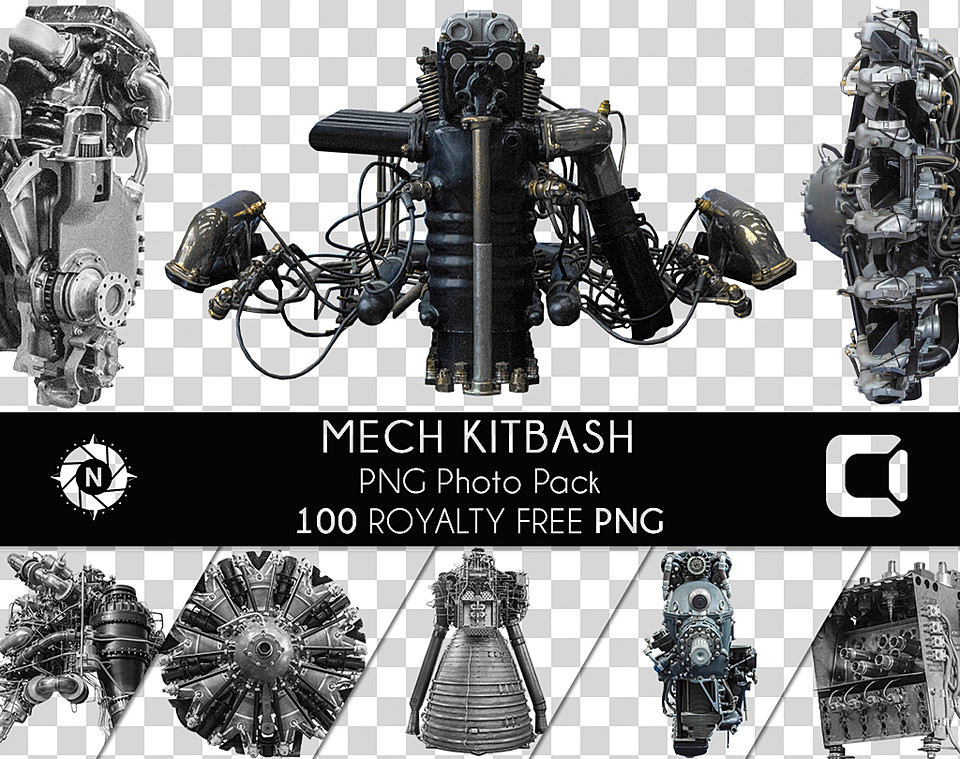 Mech Kitbash - PNG Photo Pack
