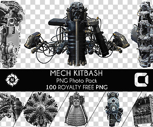 Mech Kitbash - PNG Photo Pack
