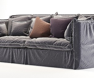 old gray sofa