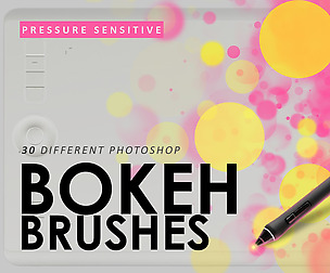 30 Bokeh Photoshop Brushes