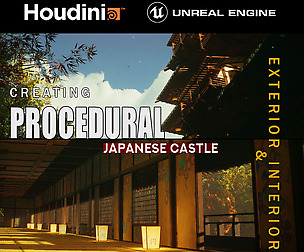 Houdini Tutorial Procedural Japanese Castle in UE4
