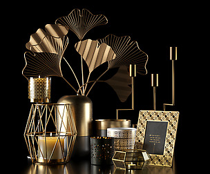 kandelaar verguld maisons gold