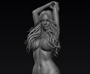 Woman Realistic Zbrush Sculpt 1