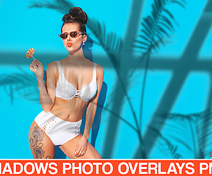 Sunlight shadows photo overlays windows