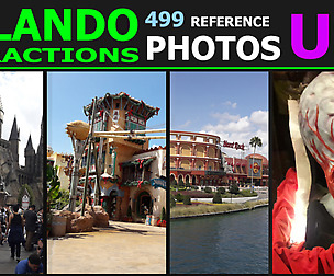 Orlando USA Universal Studios Park - Refs Pack 1