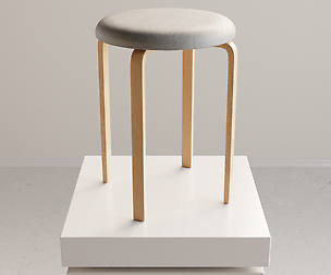 Modern Concrete Stool for Architecture