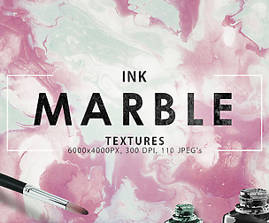 110 Marble Ink Paper Textures